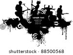Abstract music background for music event design. vector illustration;