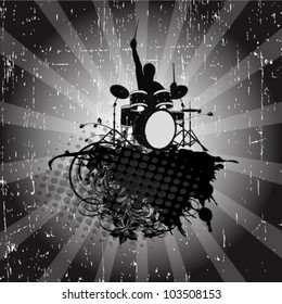 Abstract music background for music event design. vector illustration
