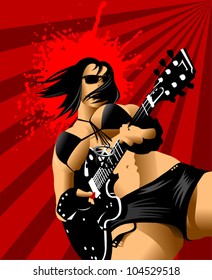 Abstract music background for music event design. vector illustration;