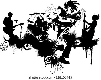 Abstract music background for music event design vector illustration