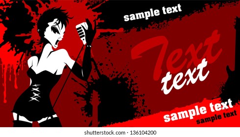 Abstract music background for music event design. vector illustration