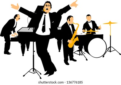 Abstract music background for music event design. vector illustration