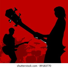 Abstract music background for music event design. vector illustration;
