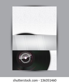 Abstract music background illustration for your design with space for text. (Vector EPS10)