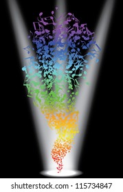 abstract music background with musical notes, EPS10