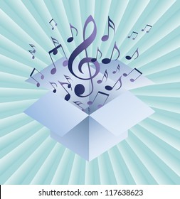 abstract music background with musical notes, EPS10