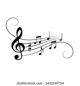 Music Notes Background Stock Vector (Royalty Free) 18761026