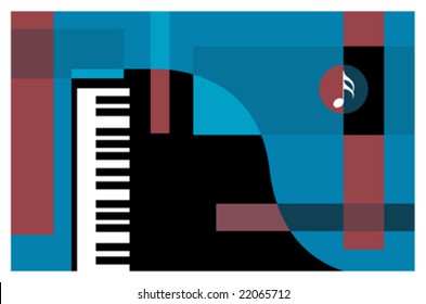 Abstract Music Background (piano)