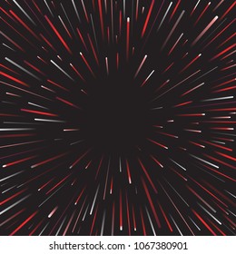 Abstract music background. Rays isolated on black backdrop. For web site,poster,placard and banner. Useful for business cover and wallpaper. Creative art design, vector illustration, eps 10