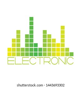 Abstract music background with some special objects