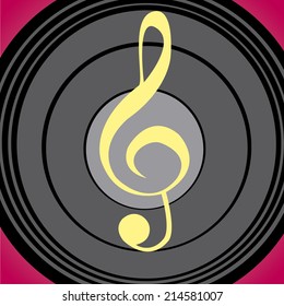 abstract music background with some special objects