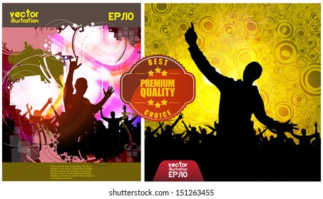 Abstract music background. Vector