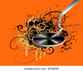 abstract music background vector