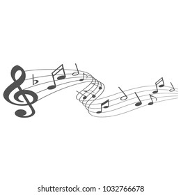 Abstract music background vector illustration for your design. EPS10