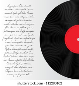 Abstract music background vector illustration for your design