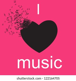 Abstract music  background vector illustration for your design