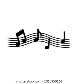 Abstract music background vector illustration