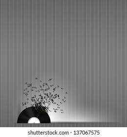 Abstract music background vector illustration for your design
