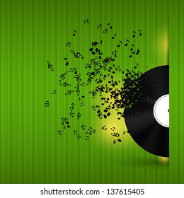 Abstract music background vector illustration for your design