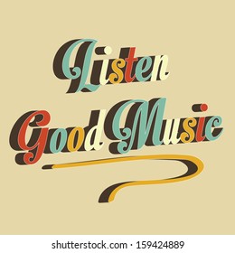Abstract music background, vector illustration