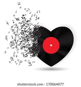 Abstract music background vector illustration for your design. 