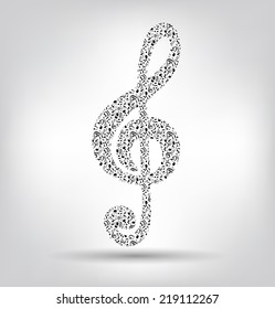 Abstract Music Background. Vector Illustration for your Design. EPS10