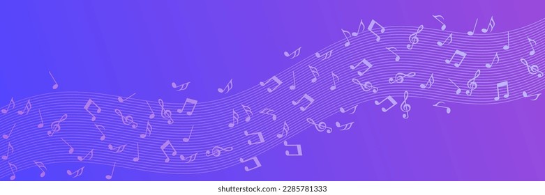 Abstract music background vector illustration