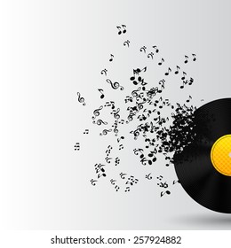 Abstract Music Background Vector Illustration for Your Design EPS10