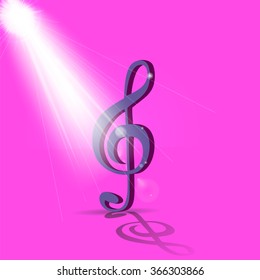Abstract Music Background. Vector Illustration for your Design. EPS10