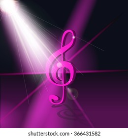 Abstract Music Background. Vector Illustration for your Design. EPS10