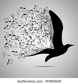 Abstract music background vector illustration for your design