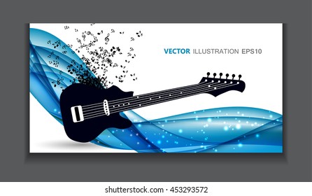 Abstract Music Background Vector Illustration for Your Design EPS10