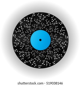 Abstract music background vector illustration for your design. EPS10