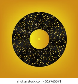 Abstract music background vector illustration for your design. EPS10