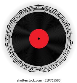 Abstract music background vector illustration for your design. EPS10