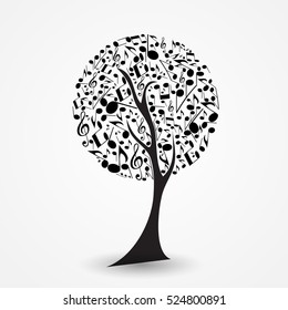 Abstract music background vector illustration for your design. EPS10