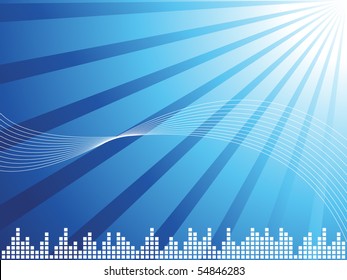 Abstract music background vector illustration