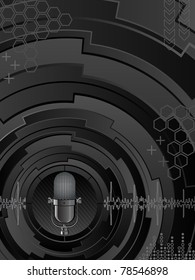 Abstract music background. Vector illustration.