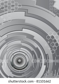 Abstract music background. Vector illustration.
