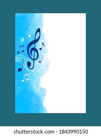 Abstract music background in vector quality.