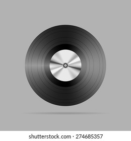 Abstract music background. Vinyl disk