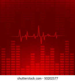 Abstract music chart background. Eps10.