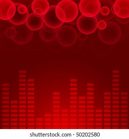 Abstract music chart background. Eps10.
