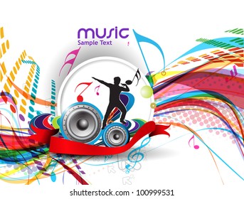 Abstract music dance background for music event design. vector illustration.