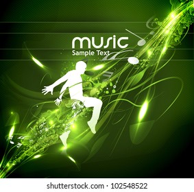 Abstract music dance background for music event design. vector illustration