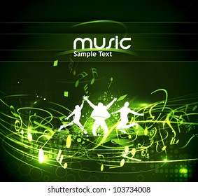 Abstract music dance background for music event design. vector illustration.