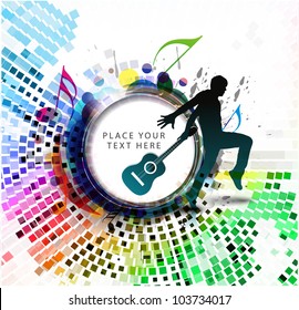 Abstract music dance background for music event design. vector illustration.