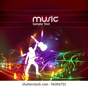 Abstract music dance background for music event design. vector illustration.