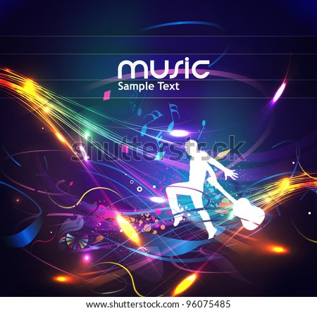 Abstract music dance background for music event design. vector illustration.