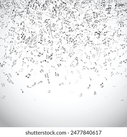 Abstract Music Design Background with Notes Free Vector editable